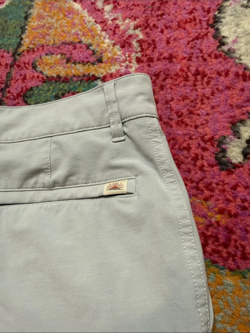 Faherty Men's All Day Flat-Front Drawstring Short in size 31 (7” inseam)